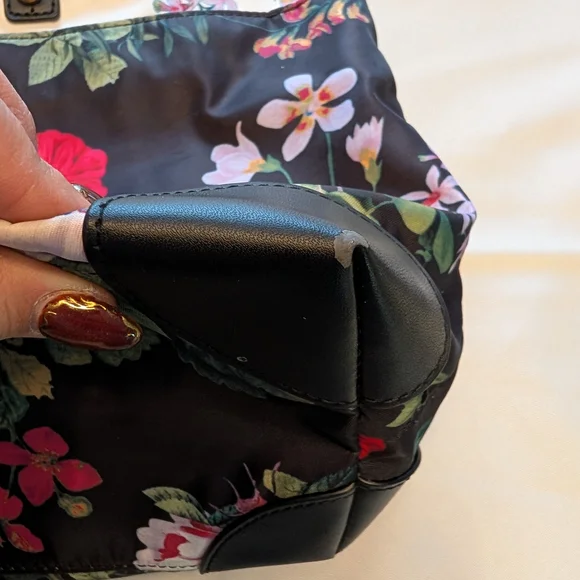 Calvin Klein Black Floral Tote - Picture 8 of 14